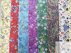 50pcs 10 x 10 inches Cotton Fabric Bundle Squares for Quilting Sewing, Precut Fa