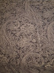 Blue And White Floral Cotton Polyester Fabric 104″ X 36″