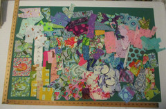 Cotton Quilt Fabric Lot of Small Scraps Tula Pink Free Spirit