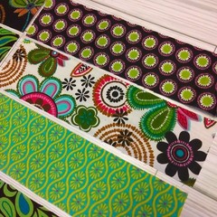 CACTUS FLOWERS (10) 2.5″x9″ Fabric Strips/SCRAPS For Crafts-Quilts-Junk Journals