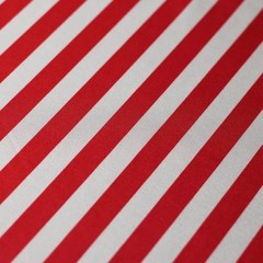 Emma RED/WHITE 1/2 Inch Stripes Printed Polyester Spandex 4-way Stretch Fabric
