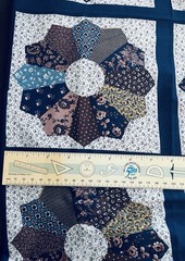 VTG Cranston Cheater Patchwork DITZY Florals 8 Dresden Plate 7 ½ ” Squares BTHY