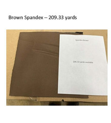 1 ROLLS/152.8 YARDS OF BRAND-NEW BROWN SPANDEX W/ LAMINATED FOAM BACKING!