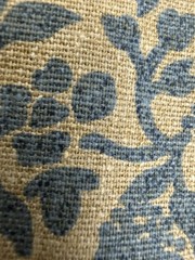 VTG John Wolf Decorative Fabric classic Floral monochromatic Preshrunk W56xL64