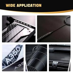 59″ x 12″ Carbon Fabric Cloth 3K Fabric Cloth (150cmx30cm) 220gsm High Streng…