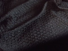 BLACK FRENCH QUILTED SUITING FABRIC, 120cm wide NEW, EVENING, BRIDAL, AUSTRALIA