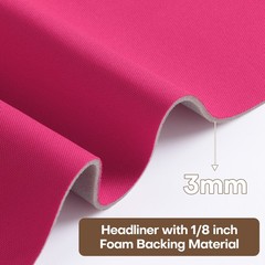 60”W Pre-Cut Automotive Suede Headliner Fabric w/ Foam Back Car DIY Replacement