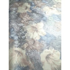 25 Yards Vtg 90’s Stanley King Margin Designs Floral Screenprinted Cotton Fabric