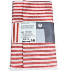 Red White Striped Cotton Twill Fabric Precut 2yd x 45in Patriotic Flag Crafts
