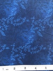 Tiny Vines Mottled Quilt Fabric – Navy Blue – Yard