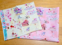 Robert Kaufman Fabric Blossom Bake Shop 22695 Cakes on Light Pink 19″ x 43″