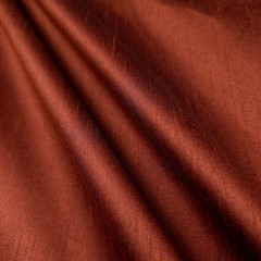 COPPER PENNY FAUX SILK POLY DUPIONI FABRIC 58″ BY THE YARD COPPER BRICK BATINA