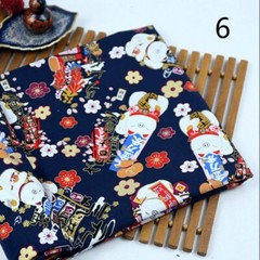 DIY Japanese Fabric Cotton Shiba Inu Kimono Curtain Craft Cloth Animals Printed
