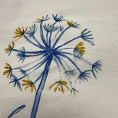 5th Avenue Designs Covington Spring Theme VTG Printed Linen Blend Fabric 36×54