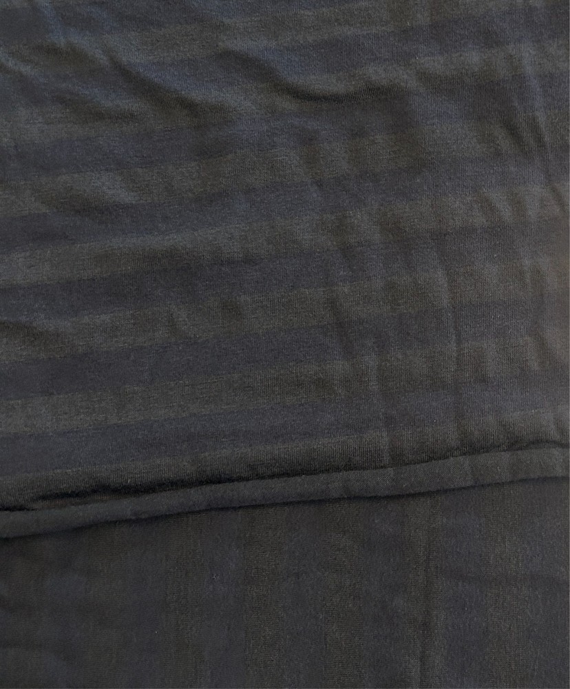 Knit dark stripe fabric, black, 1 yard
