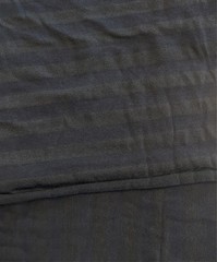 Knit dark stripe fabric, black, 1 yard