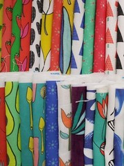 Fabric Lot 54 Squares 8×8 Miscellaneous Cute Prints, Fruit, Avocado, Floral