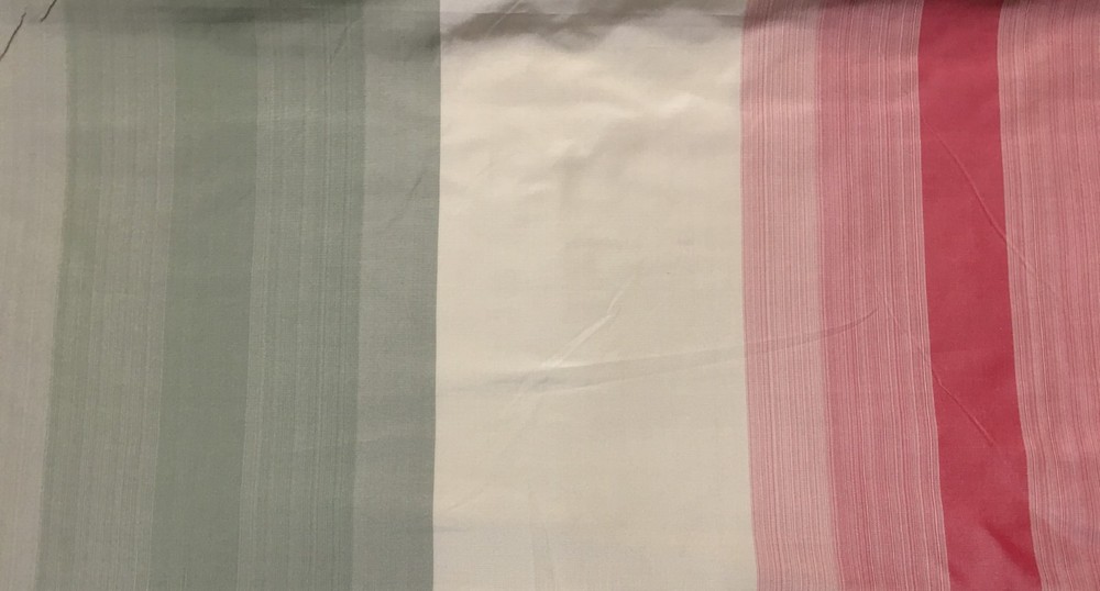 100% Silk fabric by Scalamandre, 54 inches wide, ombre stripe
