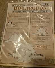 Vintage 1981 Cut & Sew Dimetrodon Dinosaur