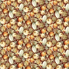 Studio E Quilting Fabric by the 1/4 yard Fall Into Autumn Harvest Brown Pumpkins