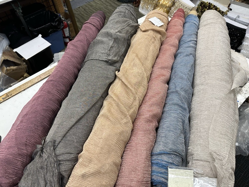 Faux Silk Organza Sheer Fabric 33” Width Sold by the yard Email Requested Color