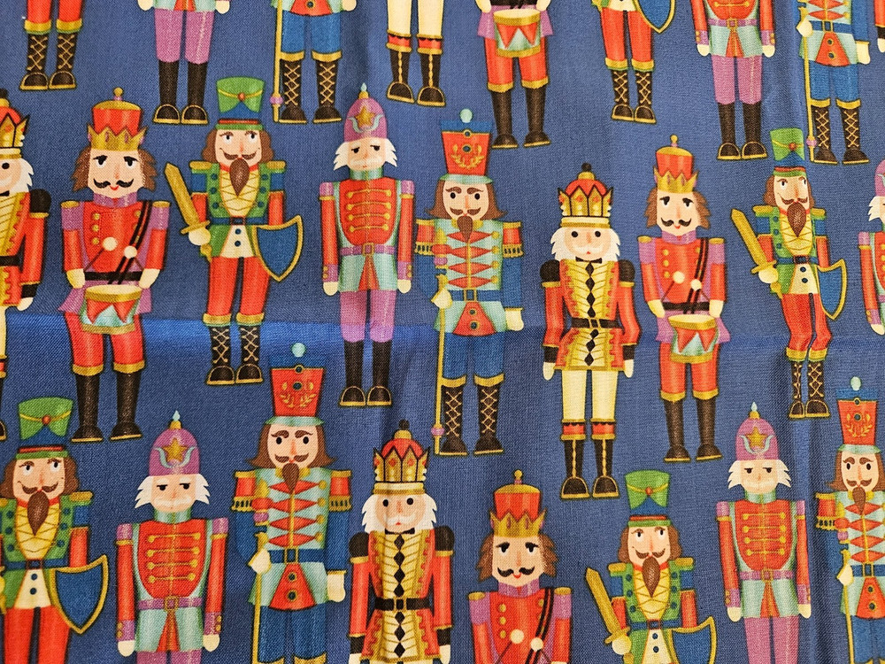 Brother Sister Design Studio Nutcracker Christmas Fabric 30″ X 43 In