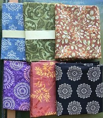 Lot Of 6 Different Print Quilting Fabric 1/2″ Yard Pieces 100% Cotton 3 Yards