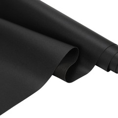 Faux Leather Fabric Smooth Solid 54″ x 36″ (Black)