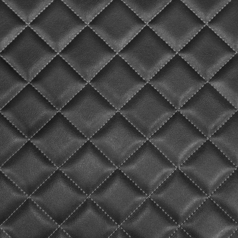 Box Quilted Vinyl Foam Leatherette Fabric Material – GREY STITCHES