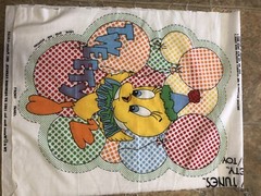 “Looney Toons TWEETY BIRD” by Warner Brother~fabric pillow cut-out VINGAGE 1981