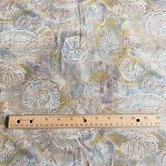 2.5 YD Abstract Shells Fabric Taupe Vintage Cotton Print