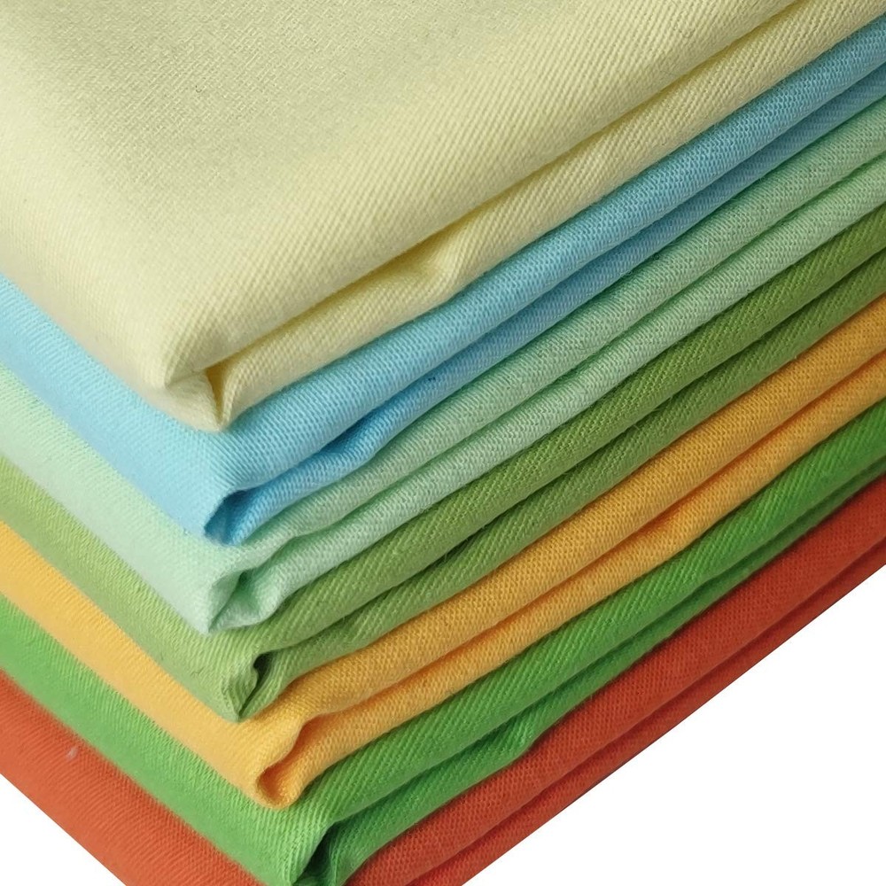 7 PCS Patchwork Squares 100% Cotton Fabric Fat Quarters 18×22 Inch Green