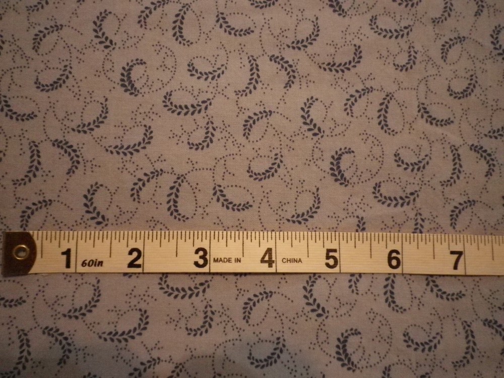 New Fabric – 42″ Wide – Blue Wheat – 1.83 yards ( 66 inches) unbranded