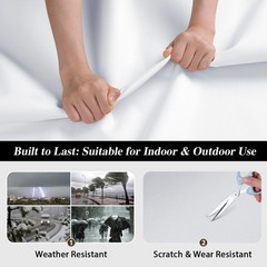 Anminy 100 Waterproof Outdoor Fabric 5 Yards 58 W 600D Marine Canvas Fabric Pvc