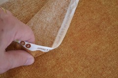By 1/2 Yd, Gold & Brown Weave-Print Quilt Cotton, P&B Studio/”Fiber Weave”,M8128