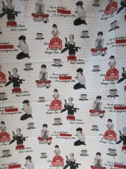 Saturday Evening Post Springs “Grateful for Coffee” Cotton Fabric 1YX44″