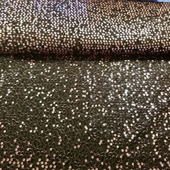 Black & Champagne Pink Sequined Chiffon – So Gorgeous!