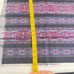 vintage RJR quilting cotton fabric red blue floral 18×43 beyer 2013