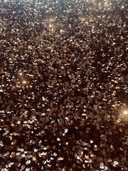 Brown Sequin on Stretch Velvet 4-Way stretch fabric by the yard 60″ Wide