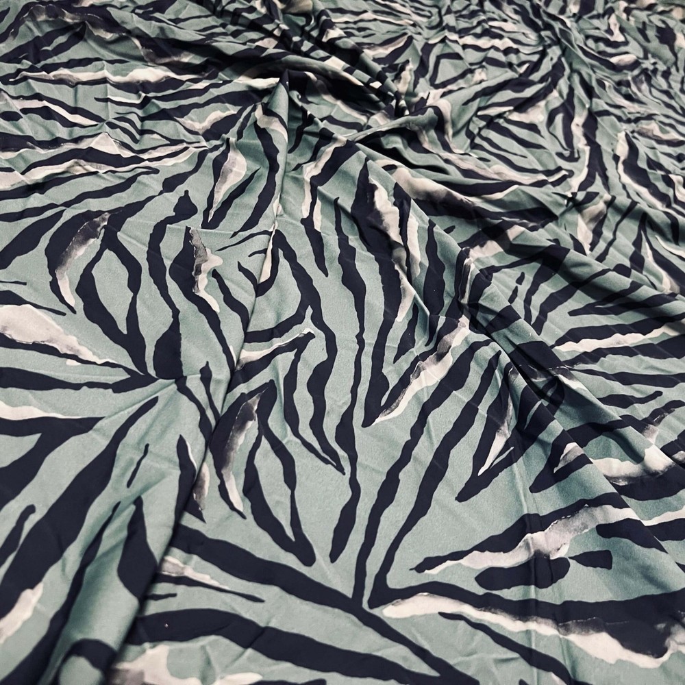 Gray Zebra Animal Print Stretch Spandex Fabric 60″ by Yard for Swimwear