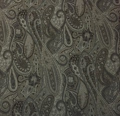 OUTDURA PASHA CHARCOAL GRAY FLORAL PAISLEY OUTDOOR INDOOR FABRIC BY YARD