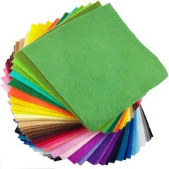 Durable 1.4mm Thick Felt Fabric Sheets – 42 Assorted Colors for Crafters