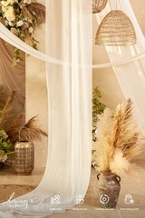 Ling’s Moment 32Ft x 30″ Extra Long Wrinkle-Free Wedding Arch Chiffon Draping…