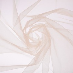 Champagne Sheer Organza Fabric for Wedding Arch Draping, 3 Yards x 30 Inches