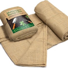 40″ x 15′ Multipurpose Burlap Roll – Natural Jute for Creative DIY & Gifts