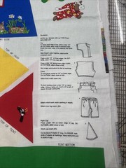 VTG 90s Beanbag Buddies Accessories Craft Panel Tent Fabric Traditions #51