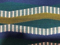 Evening Tide Marine Mid Century Modern Wave Fabric