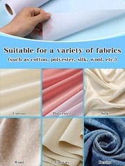 Iron-On Non-Woven Interfacing Fabric – White 11.6″ X 109yd for Quilting & Crafts