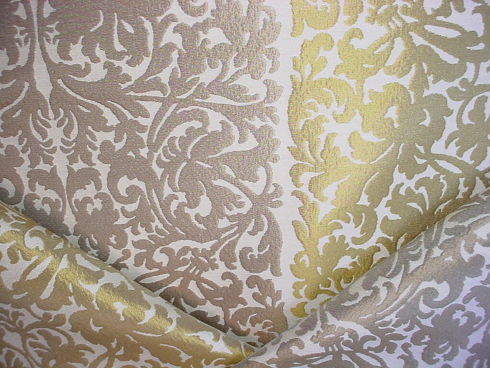 10-5/8Y Kravet Couture 32100 Mirrored Image Saffron Damask Upholstery Drapery