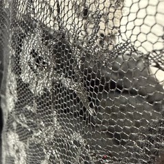 Black Stretch Floral Lace Fabric 2.5 Y x 60” Wide Sheer Sewing Apparel